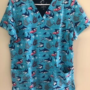 Prints Scrub Top by Maevn
